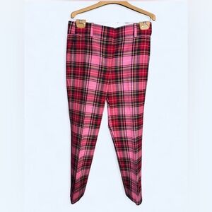 J.Crew CAMERON size 4 plaid pants NWT